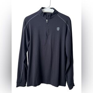 tasc Performance Carrollton Lightweight Quarter Zip Golf Black Size M